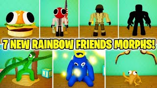 How to get ALL 7 NEW RAINBOW FRIENDS MORPHS in Rainbow Friends Morphs (ROBLOX) [NEW UPDATE!]