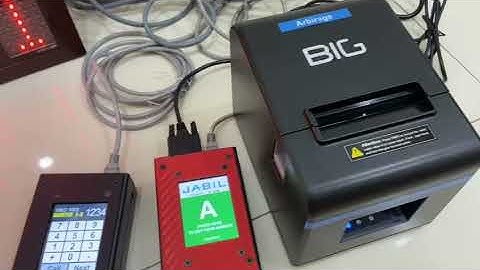 MCU, printer and ticket of Queue Management System ( QMS)  of 2nd order by Jabil of Penang Island.