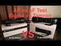 Tamron SP G2 150-600mm vs Sigma contemporary Auto Focus Test Part 1