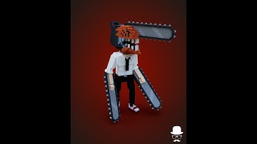 Chainsaw Man 3D Voxel Art made with Magicavoxel and Voxedit !