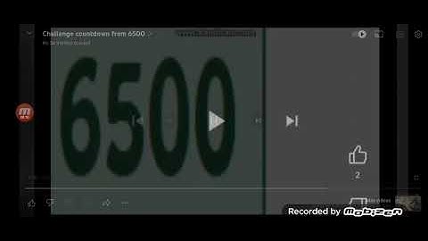 Challenge countdown from 6666