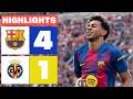 FC BARCELONA 4 1 VILLARREAL CF HIGHLIGHTS LALIGA EA SPORTS