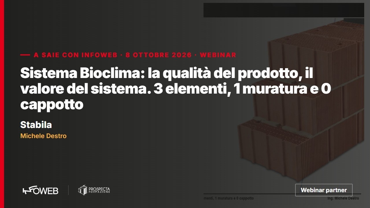 Sistema Bioclima: la qualità del prodotto, il valore del sistema. 3 elementi, 1 muratura e 0 cappotto