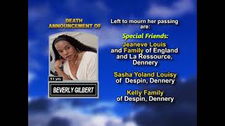 Beverly Gilbert ~ Long Obituary