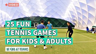 25 Fun Tennis Games for Groups of Players