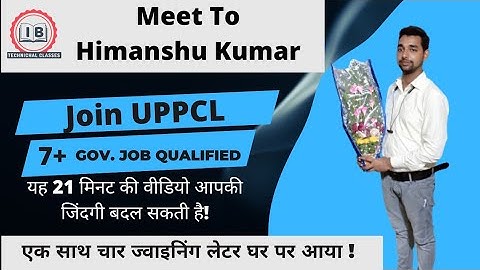 Part-1 | Meet To Himanshu Sir|🔥 join UPPCL | how to prepare government exam @IBTechnicalClasses
