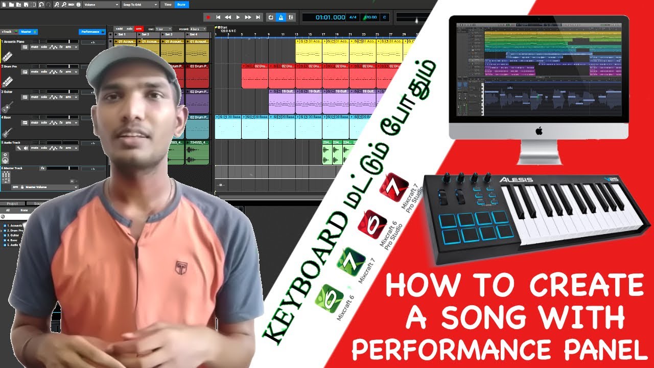 How To Create A Song In 5 minutes (Tamil) - Mixcraft Performance Panel | Home Studio Setup Tamil