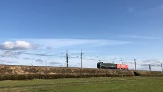 【トワイライトexp塗装】EF81-113+キハ120-204　後藤出場配給