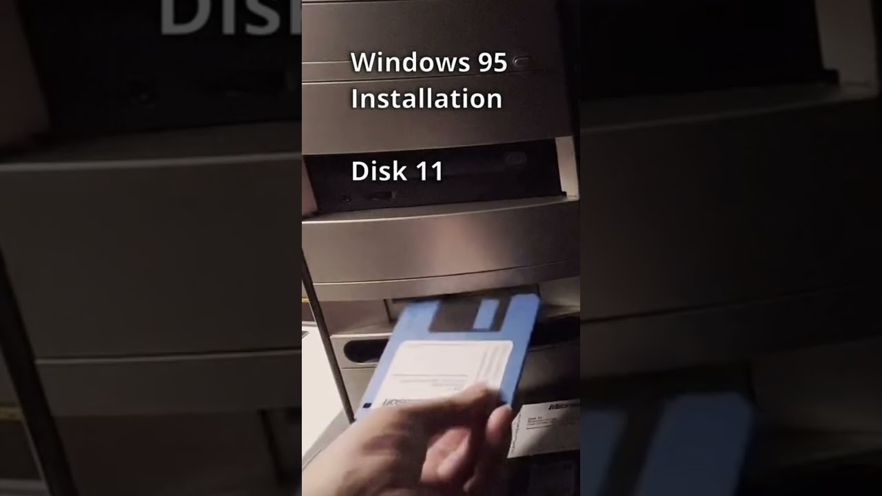 Install Windows 95 using floppy disks