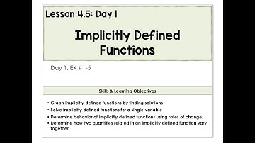 4.5-A Impliciteitsgedefinieerde Functies Video