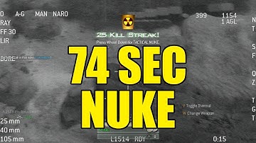 74 Second AK-47 NUKE! (MW2 IW4x)