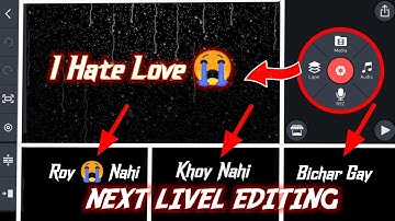How to Create Glowing Text in Kinemaster |Black Screen Status Kaise banaye |Rain Drop Status