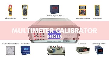 GF6018A calibration of multimeter in the electrical laboratory