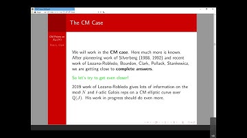 CTNT 2020 - CM Points on Modular Curves: Volcanoes and Reality - Pete Clark
