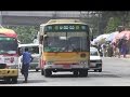 ヤンゴンの日本と韓国の中古バス(3) インセン駅前付近 Yangon of Japan and South Korea used bus