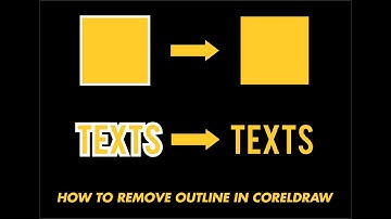 HOW TO REMOVE OUTLINE IN CORELDRAW