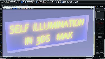Self illumination in 3ds Max Tutorial for Beginners
