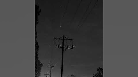 Comet C/2020 F3 NEOWISE - Wide Angle Full Sequence - Black and White Exposure View