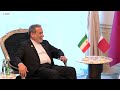 رئيس مجلس الوزراء وزير الخارجية يستقبل وزير الخارجية الإيراني