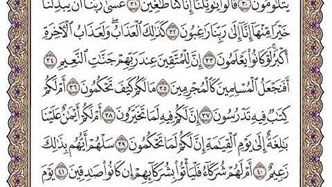 سورة القلم من ٣٥ - ٤٠