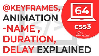@keyframes , animation-name , animation-duration . animation-delay | CSS 3 Animation Properties | 64