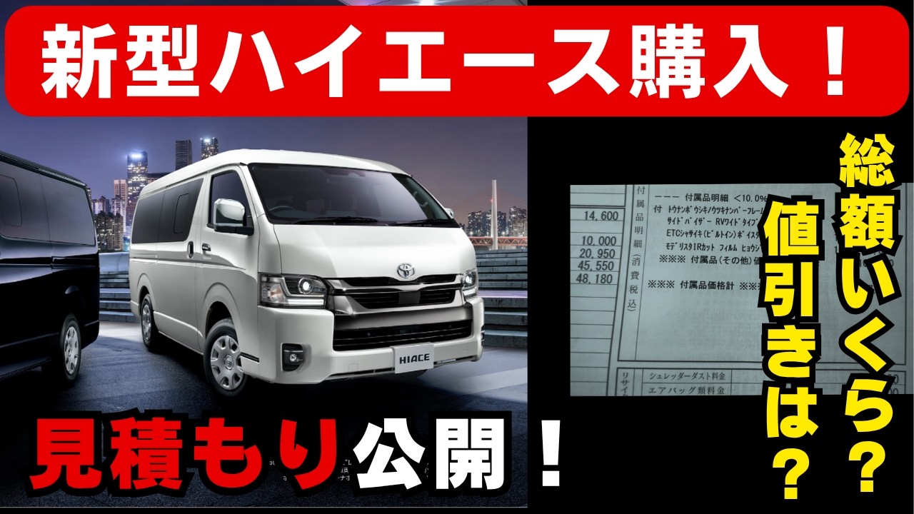 I bought the new Model 9 HiAce—here is the total price [Estimate 