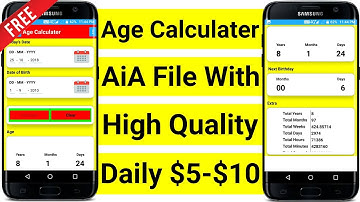 Age Calculator AiA File || Calculater AiA File || High Quality Age Calculater AiA File 2019
