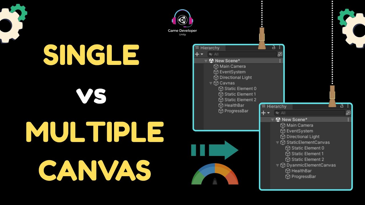 Unity UI Performance: Single vs. Multiple Canvas || #unitygameengine # ...