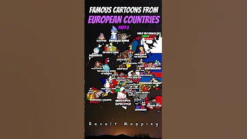Famous Cartoons From European Countries PART 3 Shorts Geography Map Famous Cartoon Cartoons 
