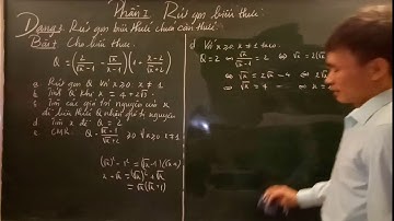 Ôn thi vào lớp 10. Rút gọn các biểu thức. Video 1.11