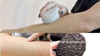 طريقة استخدام حجر الخفاف لازالة الشعر من الجسم