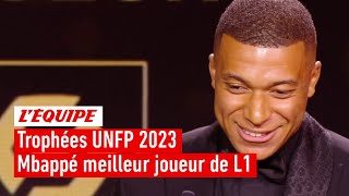 Trophées UNFP 2023 - Kylian Mbappé (PSG) élu meilleur joueur de L1 pour la 4e fois