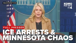 FULL PRESSER: Leavitt addresses Minnesota protests & ICE arrests, Trump healthcare plan, gas prices