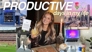 PRODUCTIVE days in my life 🌷✨🎧 | editing, gym, afl, night out, etc! | Melbourne, Australia | VLOG