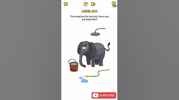 Brain Blow Level 298 The elephant is too hot, how can we help him Walkthrough
