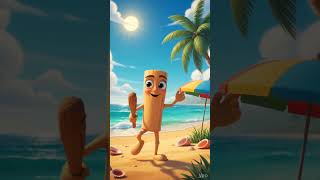 Brainrot Tung tung tung Sahur at the beach dancing #brainrot #cartoon #funny #tungtungtungsahur