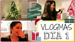 ME HIZO LLORAR Y ARMANDO EL ARBOLITO!  Vlogmas 1, 2016