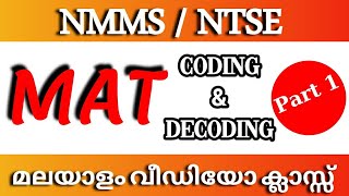 NMMS NTSE MAT CLASS MALAYALAM | MENTAL ABILITY TEST TRICKS | ഇനി MAT-ൽ ഫുൾ മാർക്ക് നേടാം ഈസിയായി....
