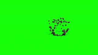 Green Screen Effects Ground Fracture Crack Wave
