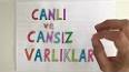 Canlı ve Cansız Varlıkların Sınıflandırılması ile ilgili video