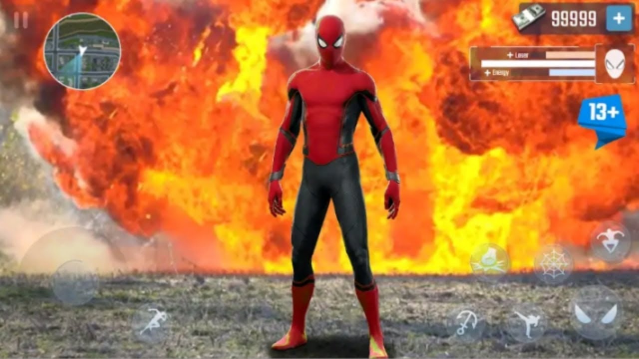 Miami rope hero spider man superhero video