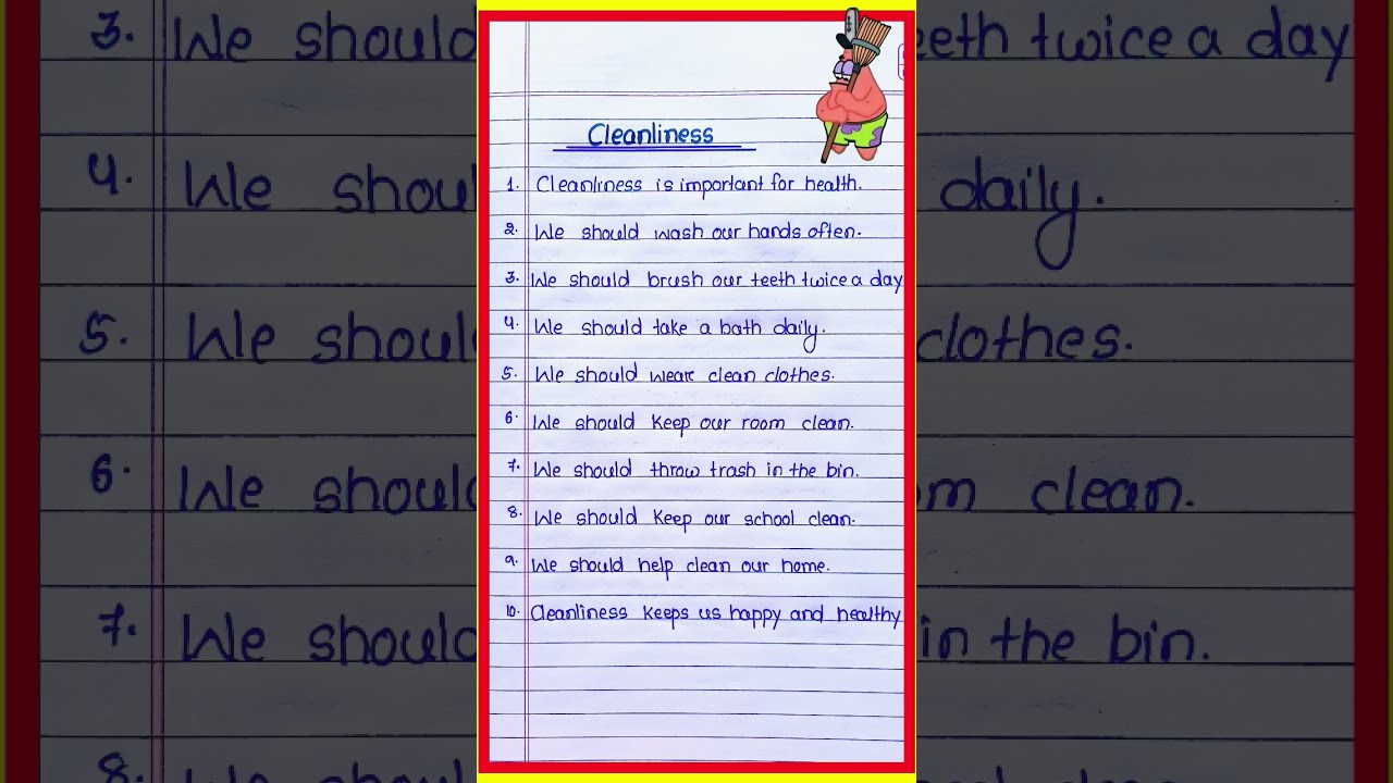 10 Lines Essay On Cleanliness L Short In English Cleanless