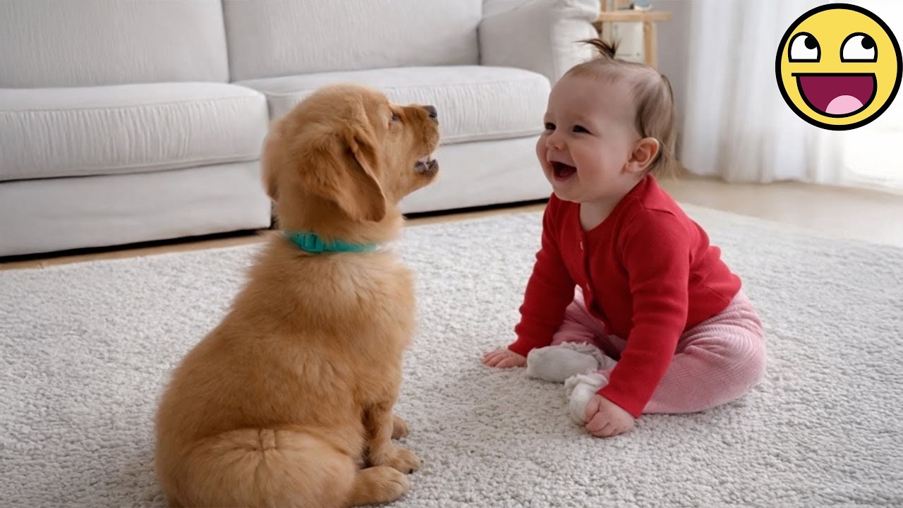 When Your Babys First Friend Has Four Paws! 🐾👶❤️
