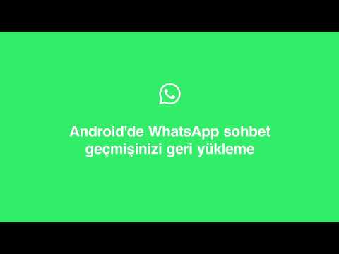 Android'de WhatsApp sohbet geçmişinizi geri yükleme