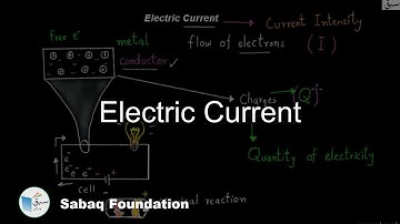 Electric Current, General Science Lecture | Sabaq.pk