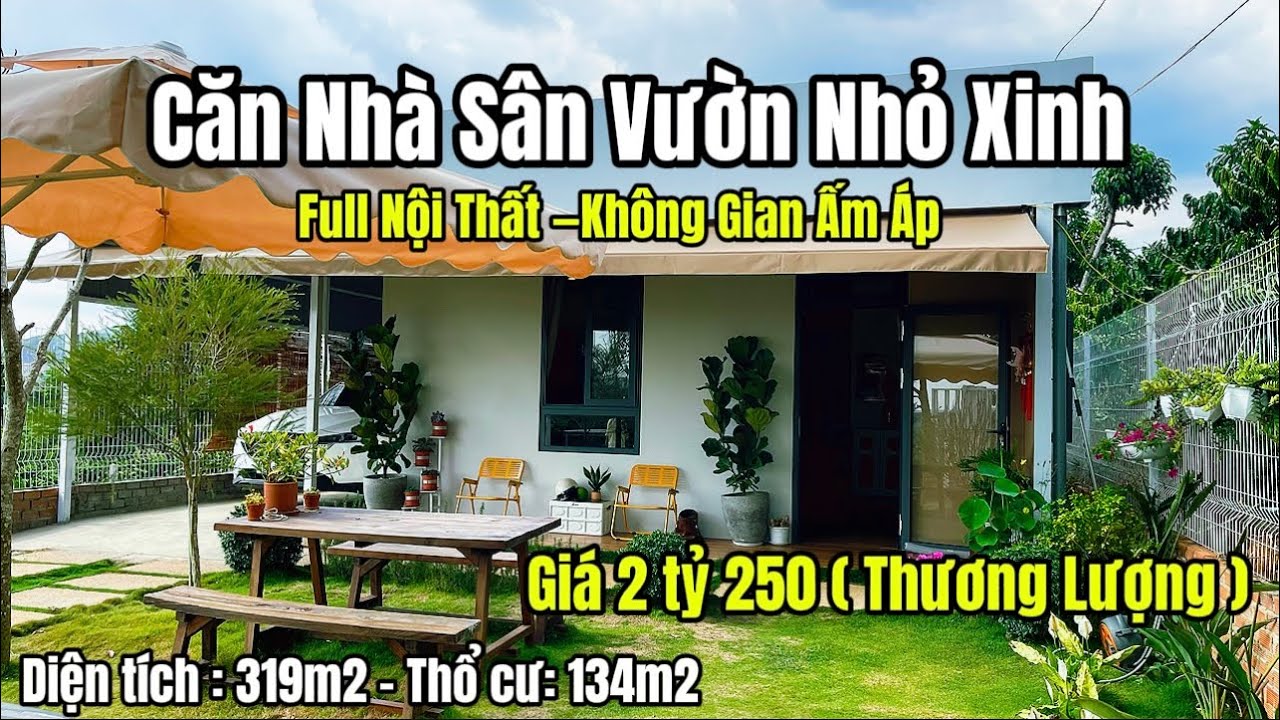Chỉ với 2 Tỷ 250 | Sở hữu ngay Căn Nhà Sân Vườn 319m2| Tại Vùng Ven Đà Lạt 