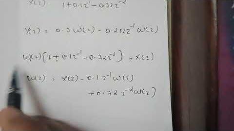 Direct Form II IIR Filter Realization problem