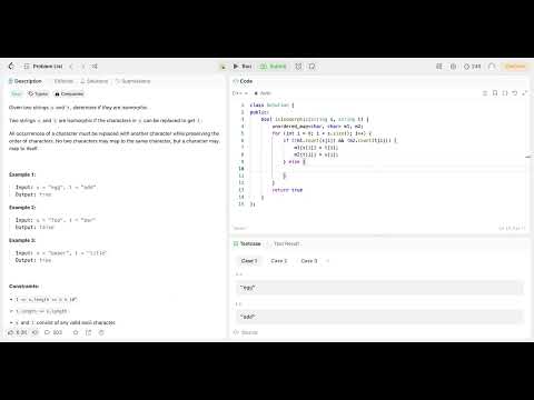 LeetCode DCC Apr 2024 - Day 02 - 205. Isomorphic Strings