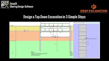 DeepEX   Design a Top Down Excavation with Diaphragms and Slabs in 3 Steps