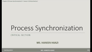 5 2 Critical Section